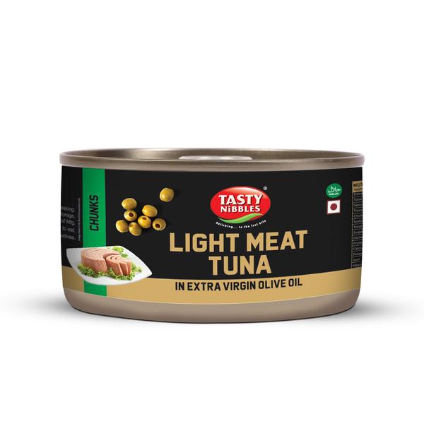 Light Meat Tuna Chunks In Extra Virgin Olive Oil - Tasty Nibbles – 185gm