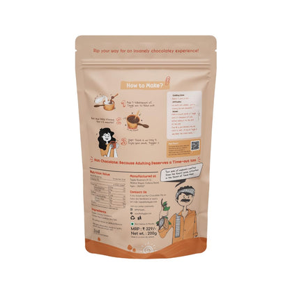 Chocolate Mix | Light Hot Chocolate Mix - Vegan, Gluten Free &amp; Chemical Free - Tiggle - Make 10 Cups - 200gm