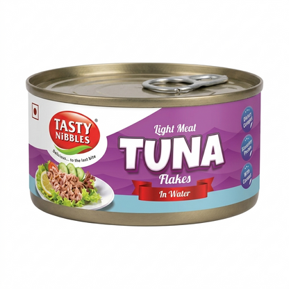 Light Meat Tuna Flakes In Water - Tasty Nibbles - 185gm