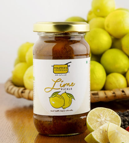 Pickle | Lime &amp; Date Pickle - 100% From Natural Ingredients - No Added Preservatives - Fouziya Cooking - 225gm