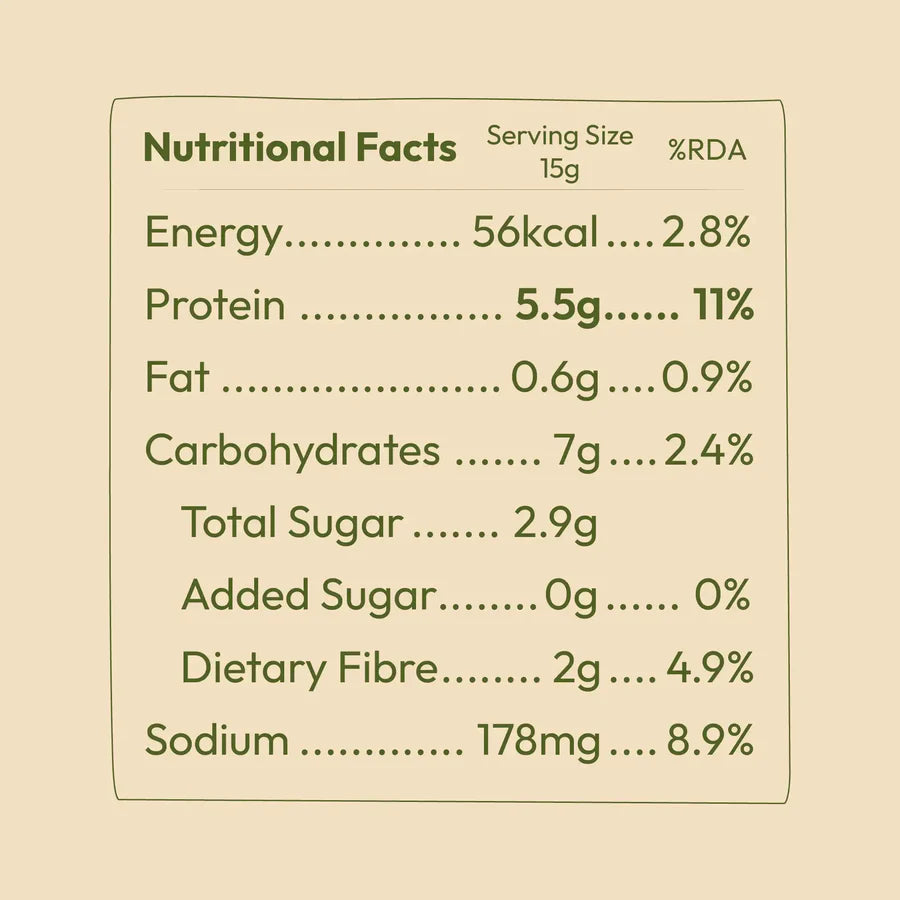 Bar | Lentil &amp; Pulses Protein Bar (Lime Chilli)– 6g Protein – Gluten Free, No Added Sugar, No Added Preservatives, No Artificial flavours, No Palm Oil– Earthy Origins  – 15gm