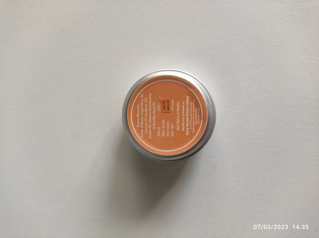 Lip Balm | Santara - Hydrates &amp; Nourishes Lips - No Artificial Flavors, Preservatives &amp; Mineral Oil Free - The Bare Bar - 10gm