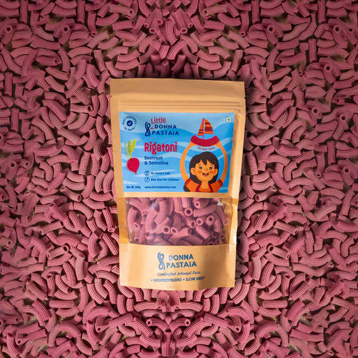 Little Rigatoni 'The Boat' - Beetroot & Semolina Pasta – No Maida & No ...