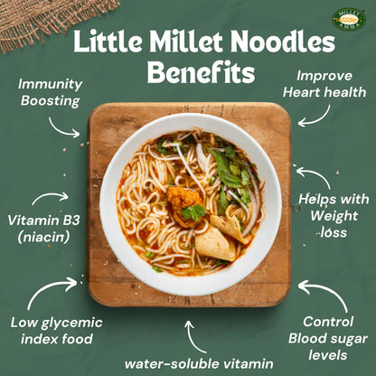 Noodles | Little Millet Hakka Noodles -No Preservative- Millet Amma- 175gm