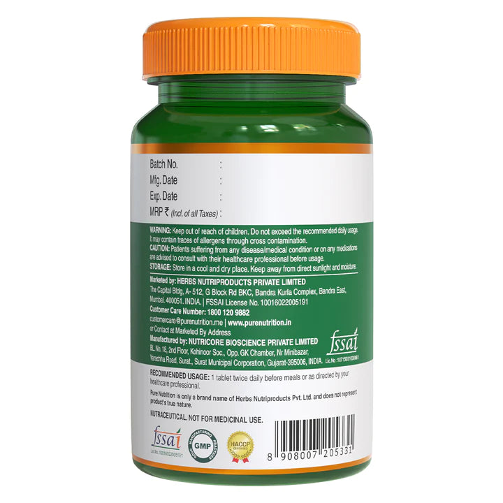Liver Detox | (Milk Thistle) - Supports Liver Functions &amp;amp; Promotes Natural Detoxification - Pure Nutrition - (500mg) - 60Capsules