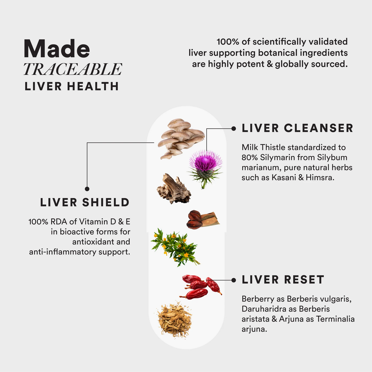 Slow – Liver Detox – Milk Thistle, Arjuna &amp;amp; Berberry - A Time Conscious Supplement In MCT Oil - Gently Cleanse &amp;amp; Regulate The Liver - Slow Release, Plant Base, No Wheat, No GMO &amp;amp; Nutri Science – Wellbeing Nutrition – 60 Capsules