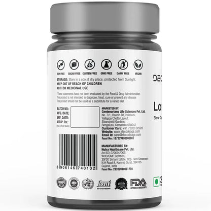 LongeVit | (Piponeer In Longevity Research) - Vegan, Gluten Free, Dairy Free &amp;amp; Gmo Free – Decode Age – 30 Capsules