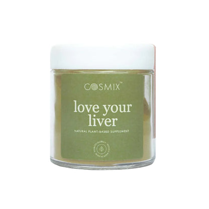 Love Your Liver | Plant Based Supplement - For Improved Detoxification &amp;amp; Waste Elimination - No Artificial Flavours, No Added Colour &amp;amp; No Added Preservatives - Cosmix - 60gm