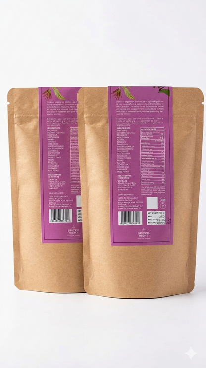 Masala | Lucknowi Galouti Masala -Food of The Nawabs-Rich, Complex and Fragrant- All Vegan-Hand Crafted, Chemical Free – Spiced Right – 100gm