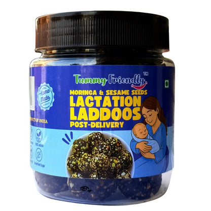 Laddus | Lactation Laddoos ( Moringa &amp; Sesame Seeds ) - Dry Fruit Laddus - Home Made - No Chemical, No Palm Oil &amp; No Added Sugar - Tummy Friendly - 250gm