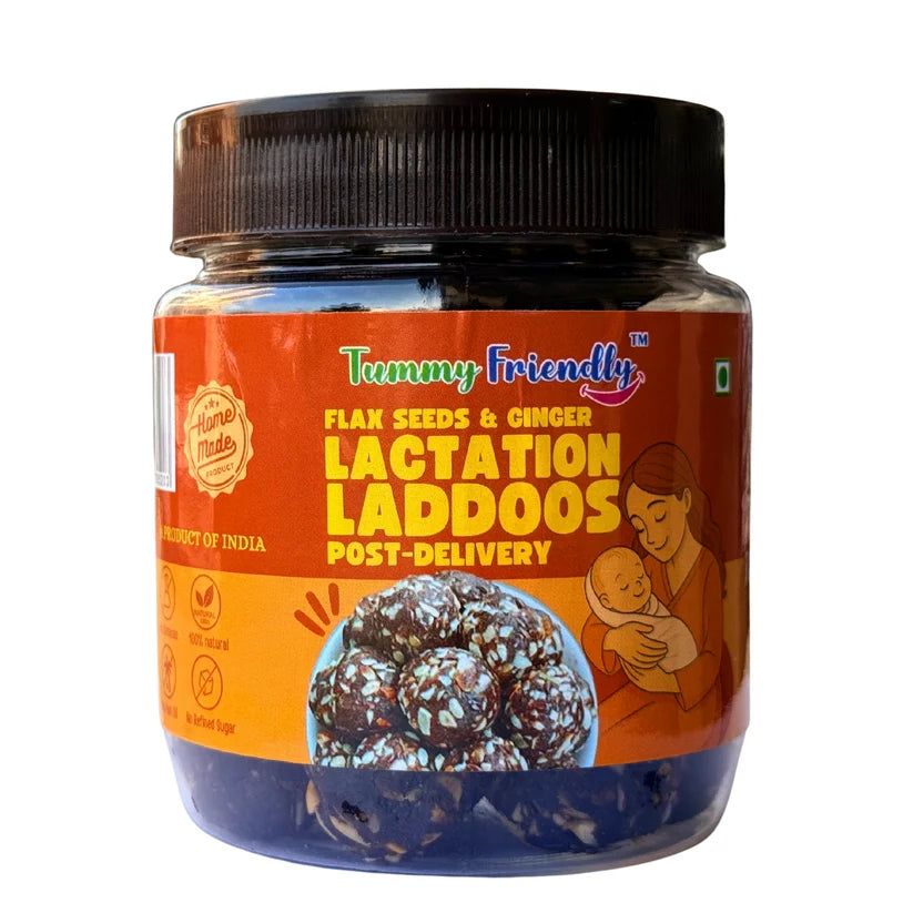 Laddus | Dry Fruit Laddus - With Flax Seeds &amp; Ginger - Home Made - No Chemical, No Palm Oil &amp; No Added Sugar - Tummy Friendly - 250gm