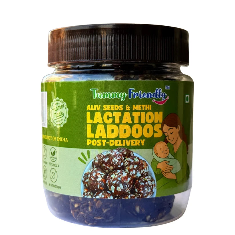 Laddus | Lactation Laddoos ( Aliv Seeds &amp; Methi ) - Dry Fruit Laddus - Home Made - No Chemical, No Palm Oil &amp; No Added Sugar - Tummy Friendly - 250gm