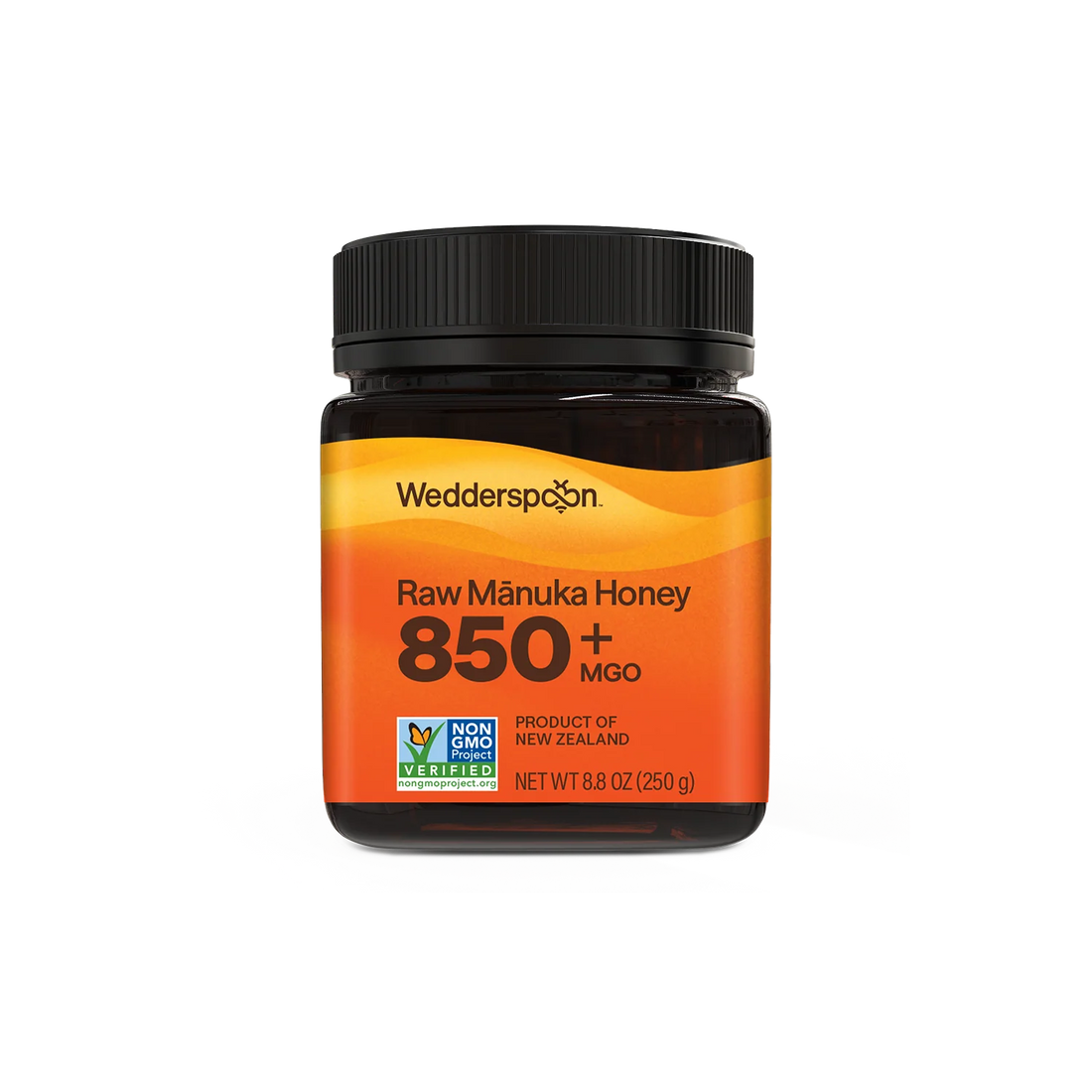 Honey | Raw Manuka Honey 850+ MGO-New Zealand - Wedderspoon - 250gm