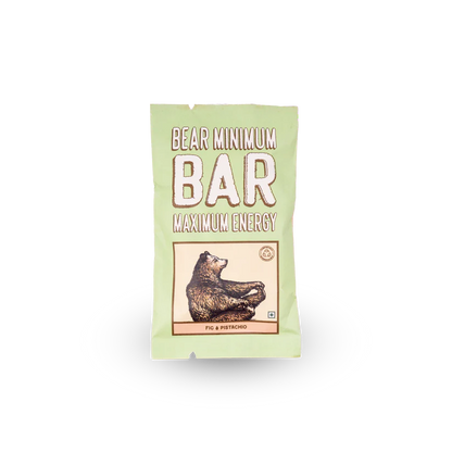 Bar | Date Energy Bars (Fig &amp; Pistachio) – No Additives &amp; No Added Preservatives – Brawny Bear – 25gm