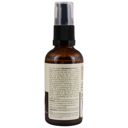 Macadamia Nut Oil | Pure (Helps Repair Scars &amp;amp; Stretch Marks) - USDA Organic  - Vegan, Cruelty Free, Paraben Free &amp;amp; Preservatives Free - Tattvalogy – 50ml