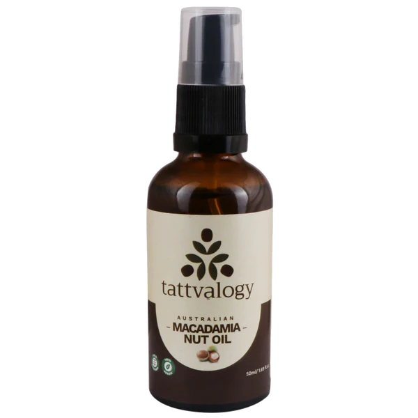 Macadamia Nut Oil | Pure (Helps Repair Scars & Stretch Marks) - USDA Organic - Vegan, Cruelty Free, Paraben Free & Preservatives Free - Tattvalogy – 50ml