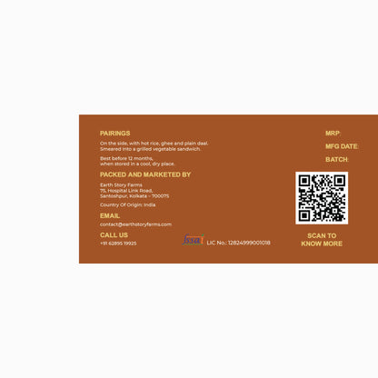 Pickle | Mahua Masala Achaar -Spiced Mahua Pickle- 100% Vegan - Preservative Free - Earth Story Farms- 200gm