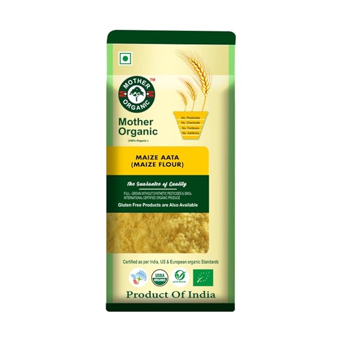 Maize Atta - USDA Organic - Gluten Free - Mother Organic - 500gm
