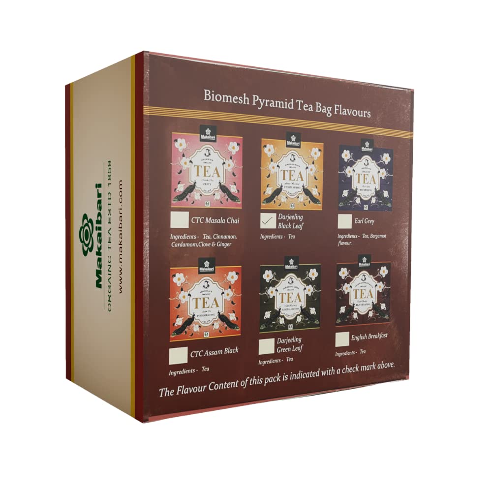 Tea | Biomesh Pramid Tea bag - USDA Organic - Makaibari - 100gm