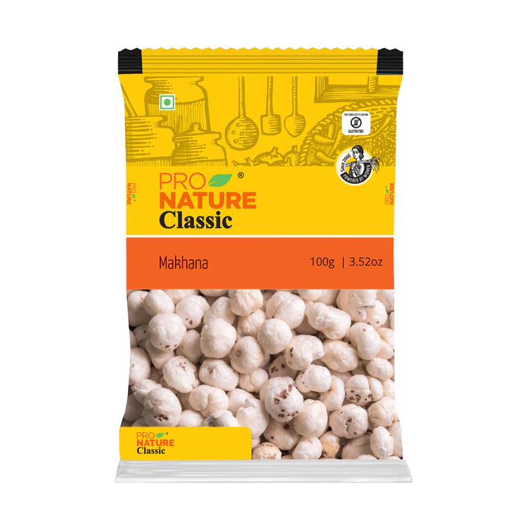 Makhana-No Preservatives &amp; Artificial Colours - Pro Nature - 100gm