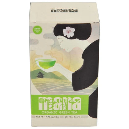 Tea | Organic Green Tea -USDA Organic-Authentic Indian Chai Featuring Assam Tea-No Preservatives- Mana - 25 Tea Bags