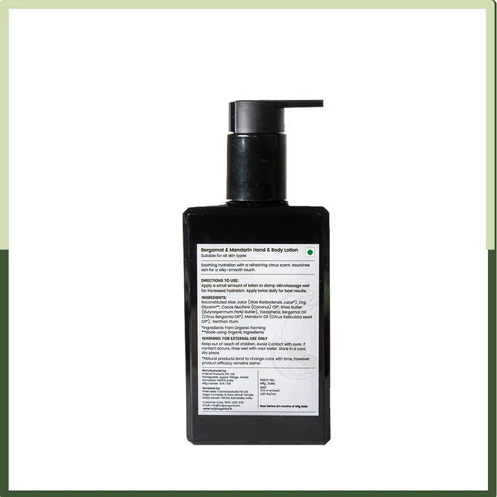 Lotion  | Bergamot &amp; Mandarin Body Lotion - 100% Vegan, Sulphate &amp; Paraben Free – Naija – 200ml