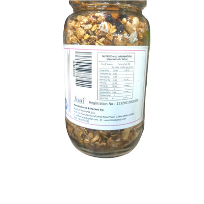 Granola | Mango Berry Granola - Plant Based Whole Food - Oil Free, No Added Preservatives, Lactose Free &amp;amp; Diabetic Friendly - Bliss Box Foods - 500gm