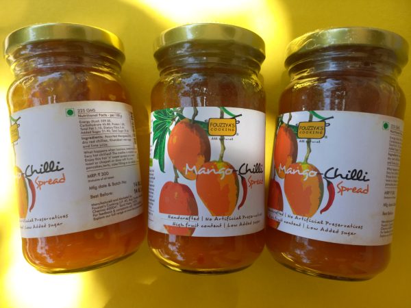 Spread | Mango Chilli Spread - Handcrafted – Plant Based - All Natural – No Added Artificial Preservatives – Fouziya’s Cooking – 225gm