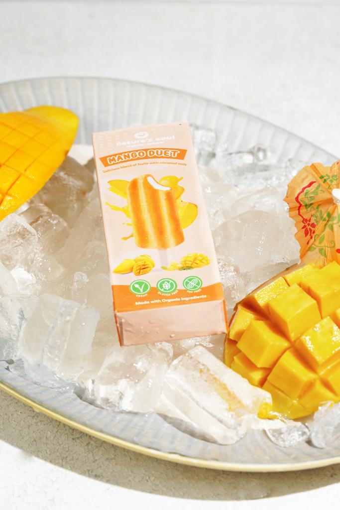 Mango Duet | Made With Coconut Milk - Vegan, Gluten Free, Soy Free &amp; Refined Sugar Free - Nature&