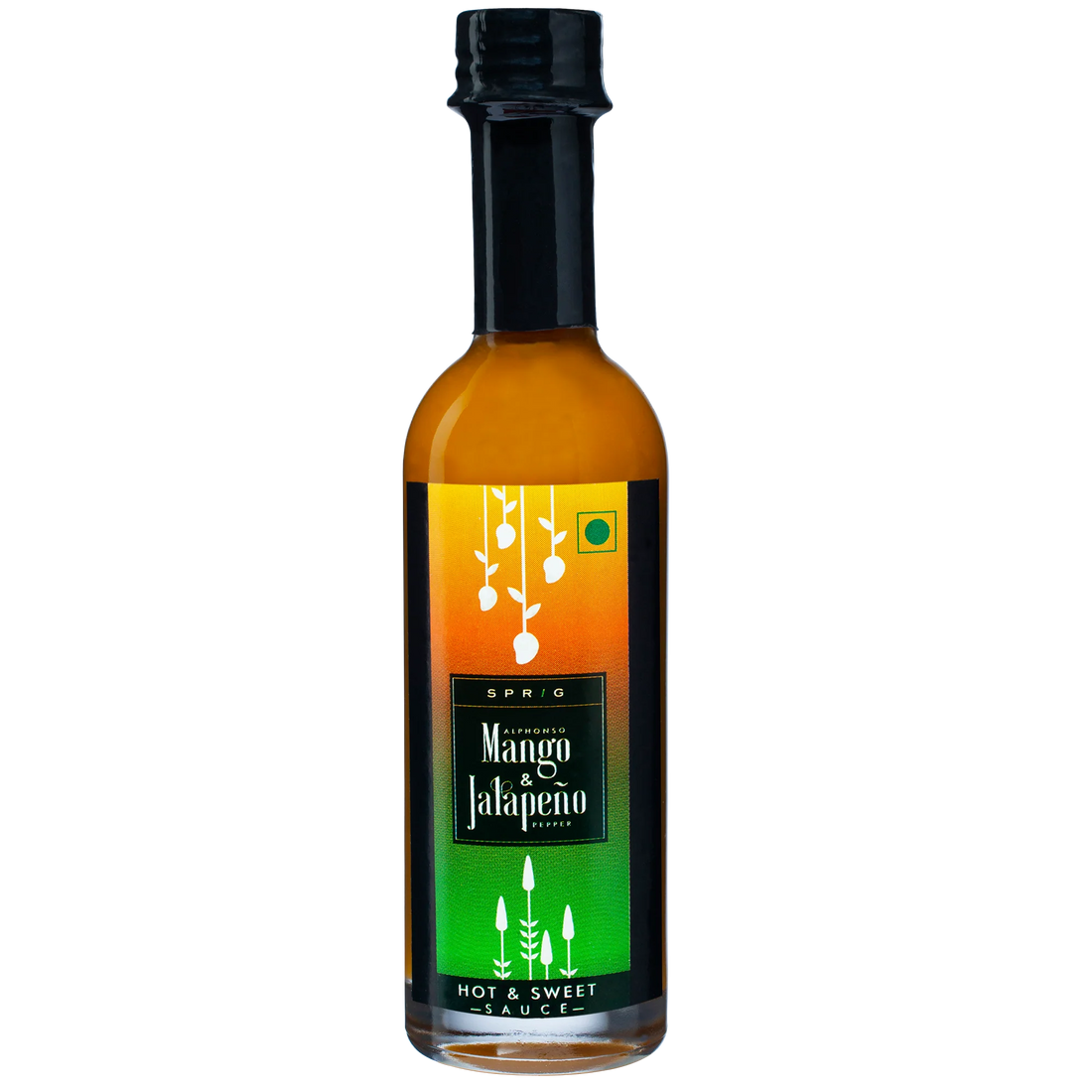 Sauce | Alphonso Mango Jalapeno Pepper - Hot And Sweet Sauce - Vegan, Gluten Free, Paleo Friendly &amp; No Synthetic Colors Or No Added Flavors - Sprig - 110gm