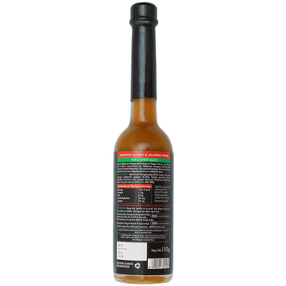 Sauce | Alphonso Mango Jalapeno Pepper - Hot And Sweet Sauce - Vegan, Gluten Free, Paleo Friendly &amp; No Synthetic Colors Or No Added Flavors - Sprig - 110gm