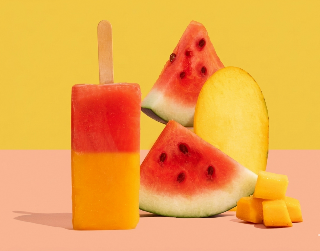 Ice Cream | Mango Orange Watermelon Mixed Ice Cream- Fruit Ice Cream- 100% Natural Mango Orange  &amp; Watermelon - Refreshing Summer Fruit Blend- No Artificial Colors, No Synthetic Flavors - Nature&