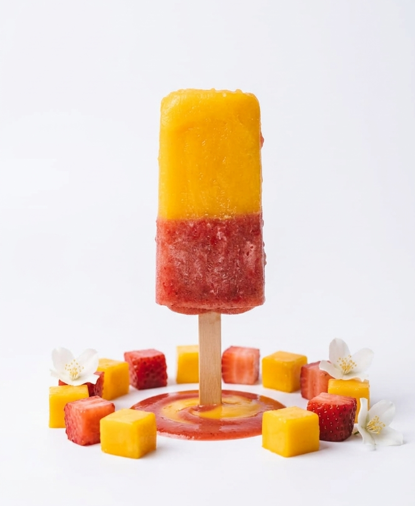 Ice Cream | Mango Strawberry - 100% Natural Mango &amp; Strawberry Ice Cream- Refreshing Summer Fruit Blend- No Artificial Colors, No Synthetic Flavors - Nature&