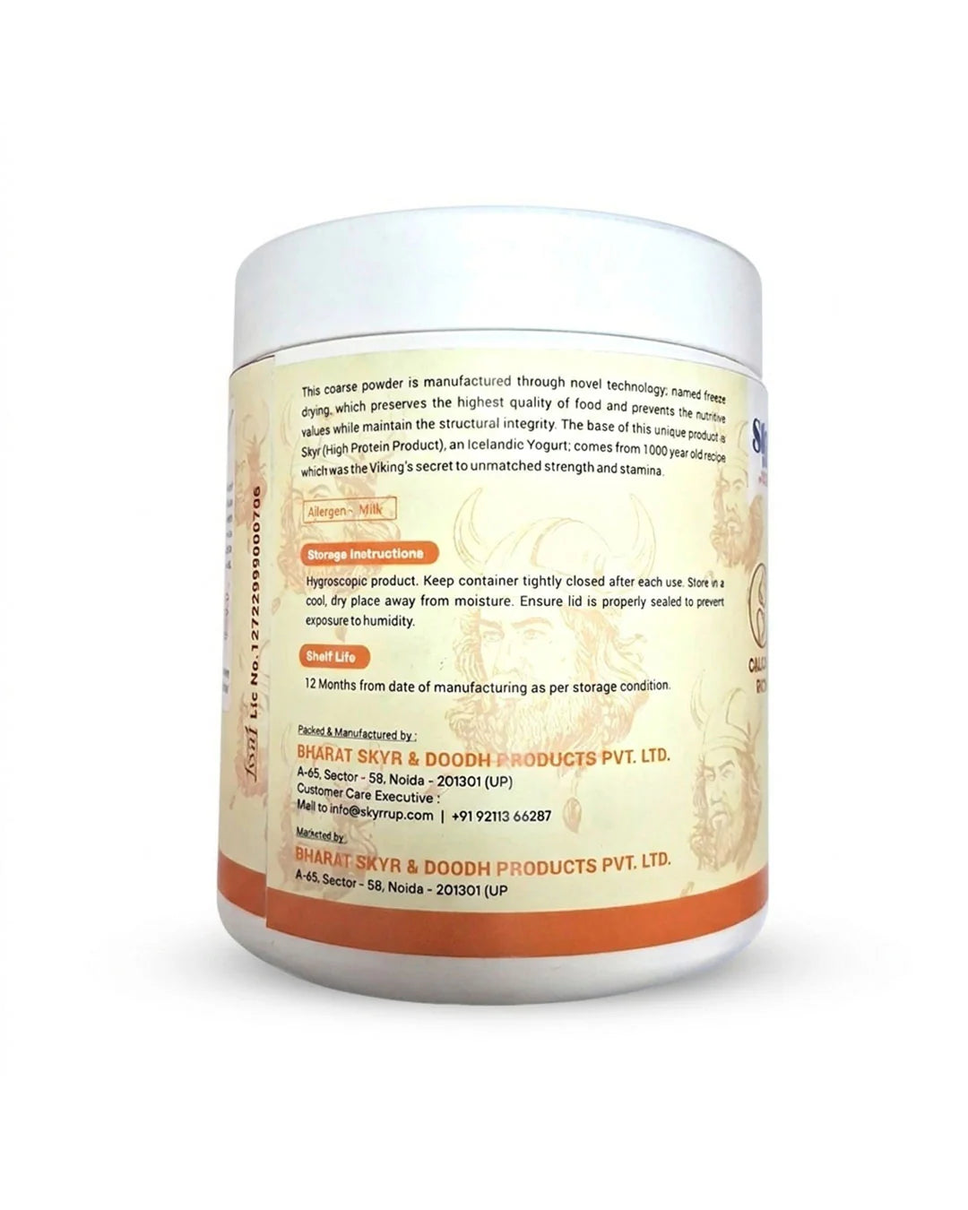 Protein Powder | Pre Mix Alphonso Mango -Instant Pre Mix Protein Powder-Made A2 Cow Milk, Protein Booster- No Added Sugar, Zero Preservatives &amp; Lactose Free - Skyrrup - 300gm