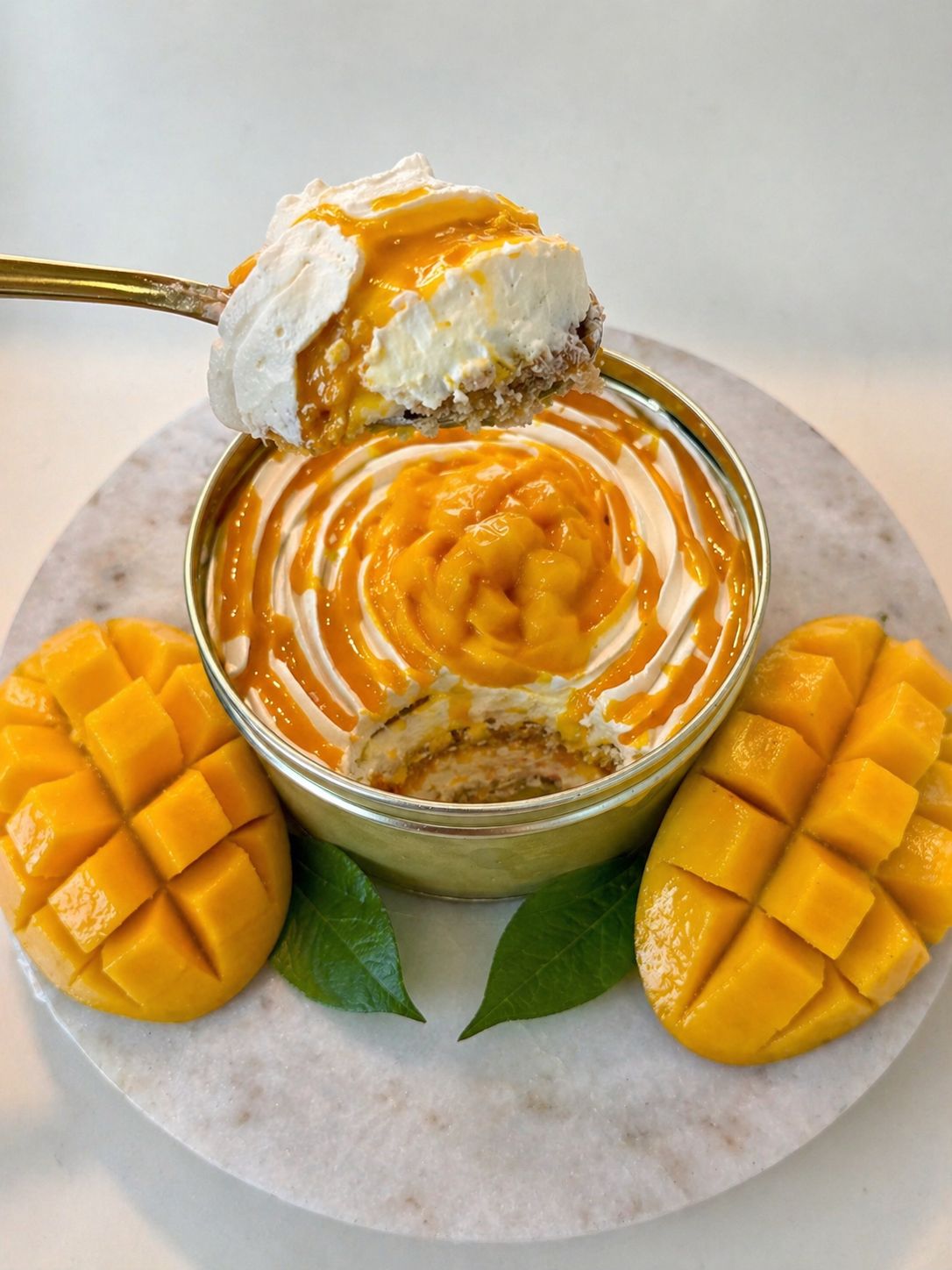 Cream Cake | Mango &amp; Coconut Cream Cake Tin  - Vegan, Gluten Free &amp; Refined Sugar Free - Nature&