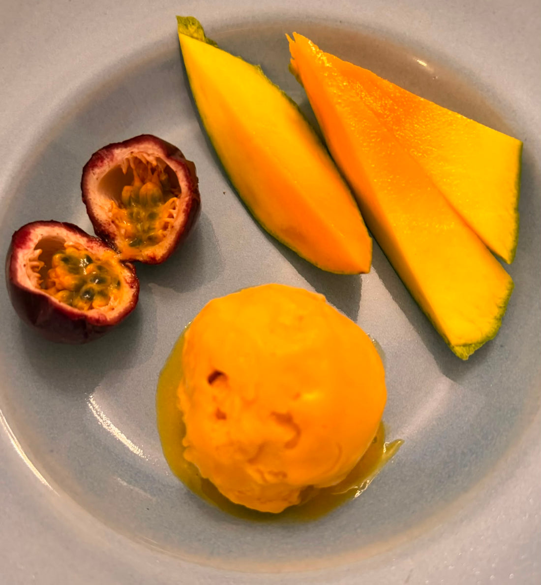 Ice Cream| Mango &amp; Passionfruit Sorbet Ice Cream ( Aromatic, Tropical, Vibrant) -Himalayan Passionfruit &amp; Malihabad Dussheri Mango - No Artificial Flavours or Colours - Miri Kiri – 250gm