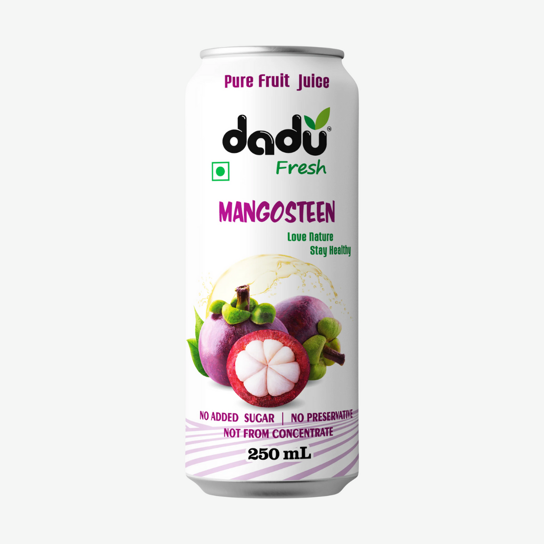 Juice | Mangosteen Juice - No Added Sugar, No Preservatives & No Concentrate - Dadu Fresh - 250ml