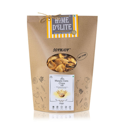 Chips | Masala Oats Chips – Zero Cholesterol &amp;amp; No Trans Fat - Home D’elite – 220gm