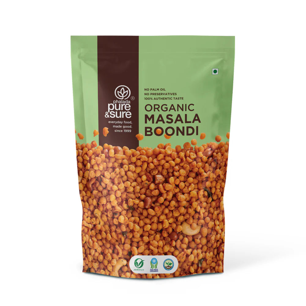 Masala Boondi - Organic - Pure And Sure – 200gm