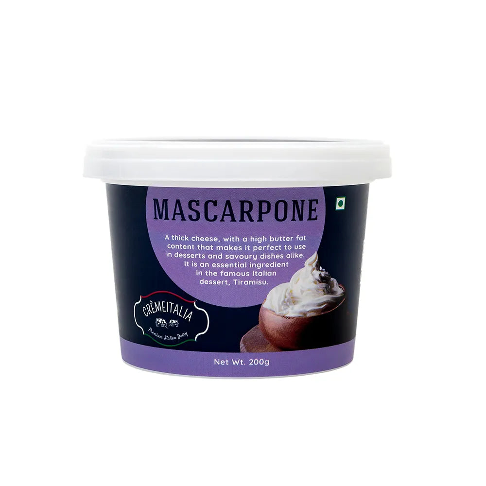 Mascarpone – Pasteurized - Cremeitalia – 200gm