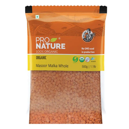 Masoor Malka - USDA Organic - Pro Nature - 500gm