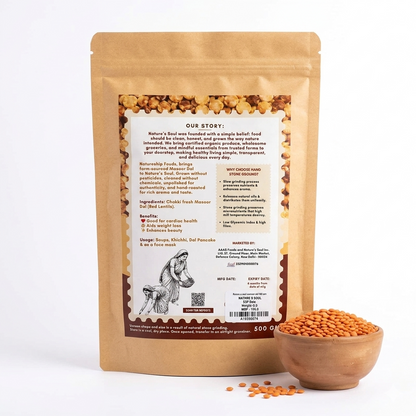 Dal | Desi Masoor Dal- From Bihar &amp; Jharkhand  – Rich In High Protein-Chemical Free &amp; No Pesticides- Nature&
