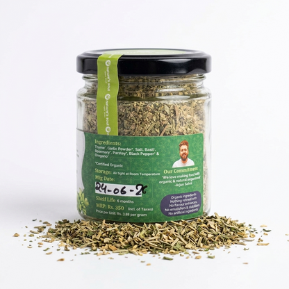 Spices |Mediterranean Herb Rub (Fresh &amp; Herby)- Vegan, Gluten Free - Seasoning- Organic Ingredients, No Refined Used, No Emulsifiers &amp; Stabilisers &amp; No Artificial Ingredients - Nature&