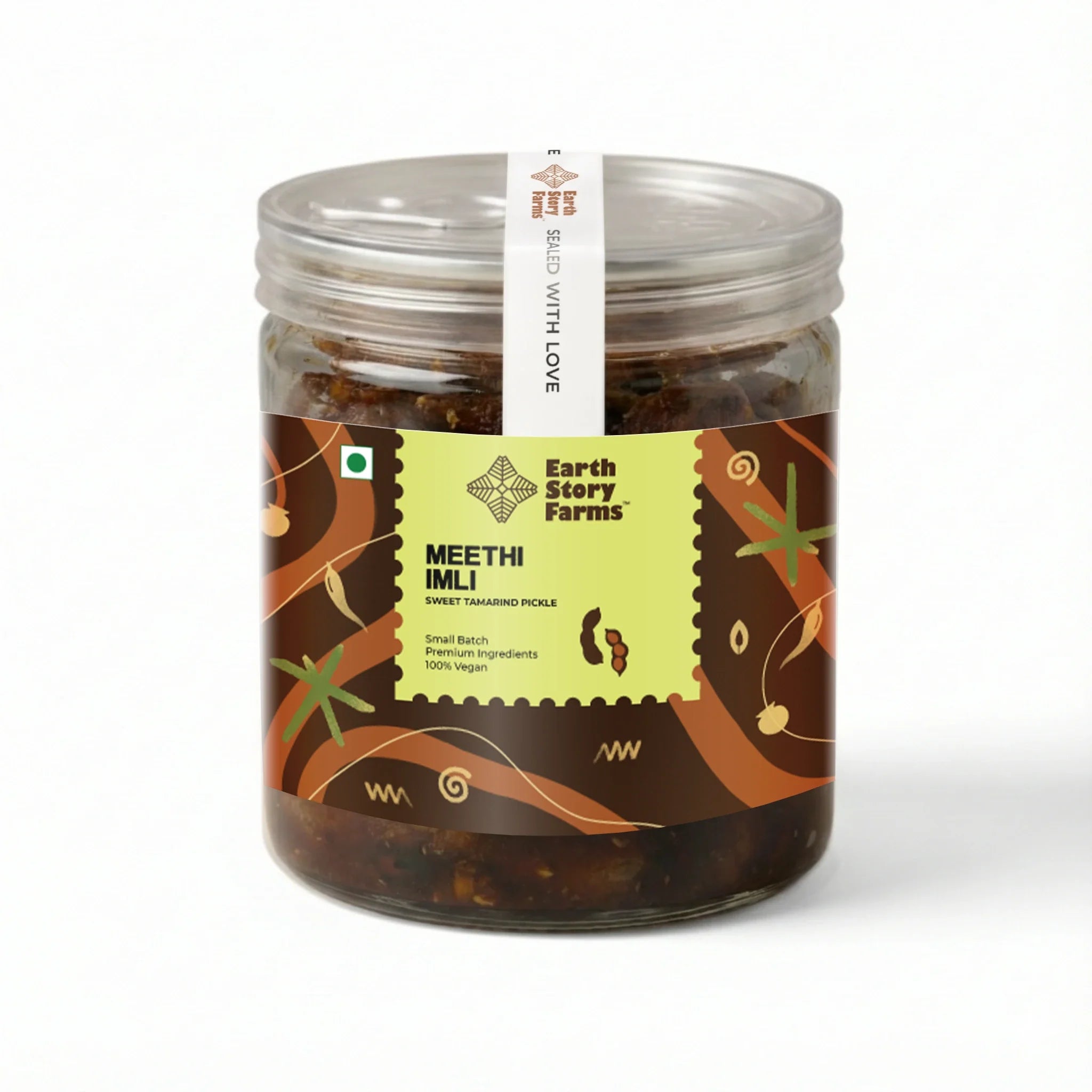 Sweet Pickle | Meethi Imli  (Sweet Tamarind Pickle)-Tetul-er Achaar- Premium Ingredient - 100% Vegan - Preservative-Free - Earth Story Farms- 200gm