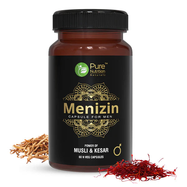 Menizin For Men - Power Of Musli &amp;amp; Kesar – Pure Nutrition – 60 Capsules