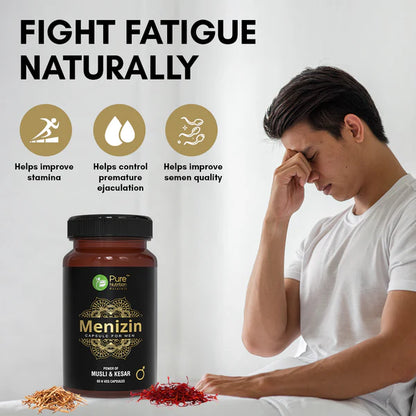 Menizin For Men - Power Of Musli &amp;amp; Kesar – Pure Nutrition – 60 Capsules