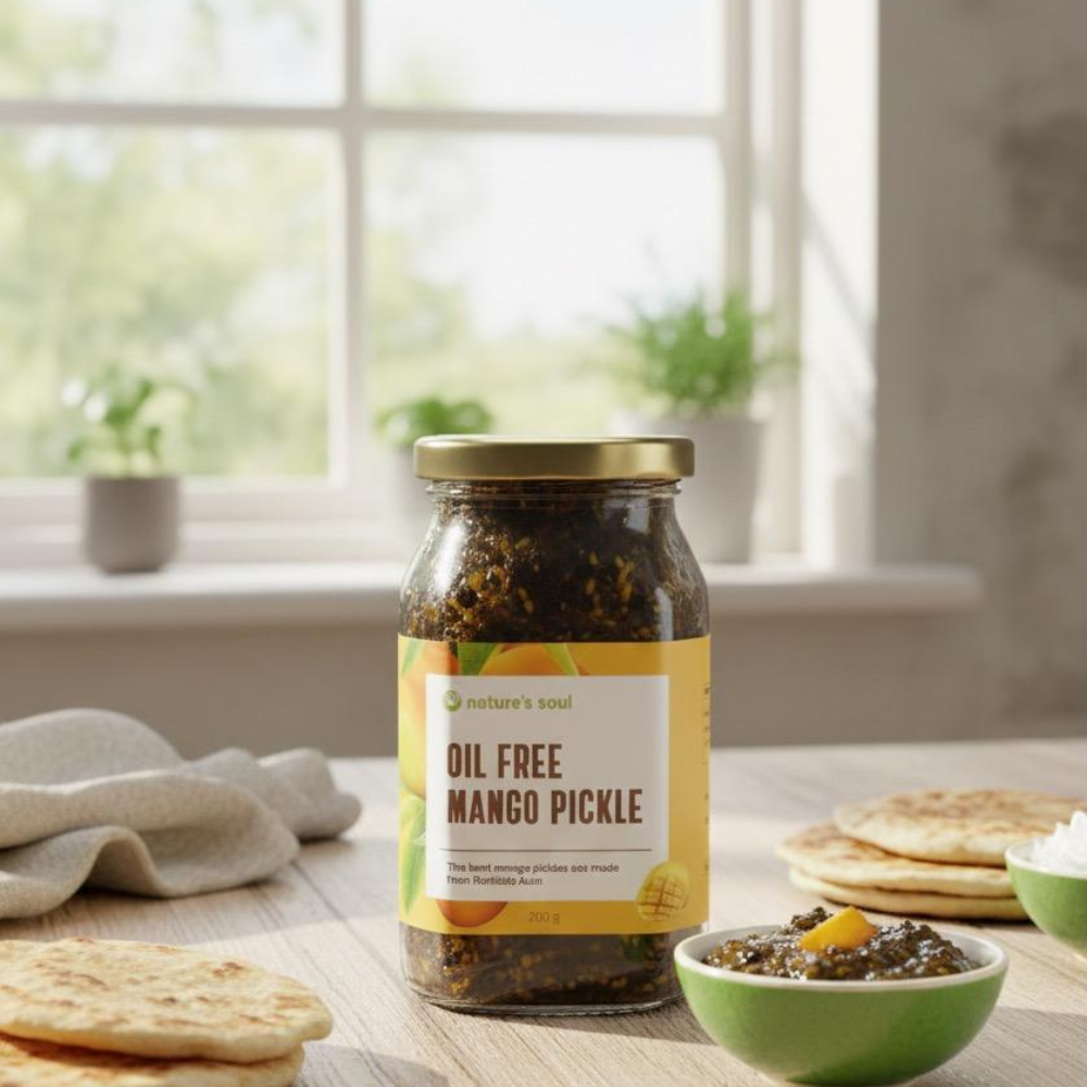 Oil Free Mango Pickle  Nature&