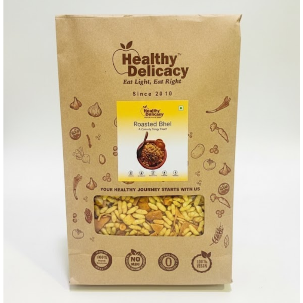 Roasted Bhel Gluten Free-Zero Cholesterol-No Preservative-No trans Fat- High Energy-Baked-Healthy Delicacy-240gm
