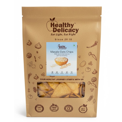 Masala Oats Chips- Mildly Spiced- Baked-Healthy Delicacy-210gm