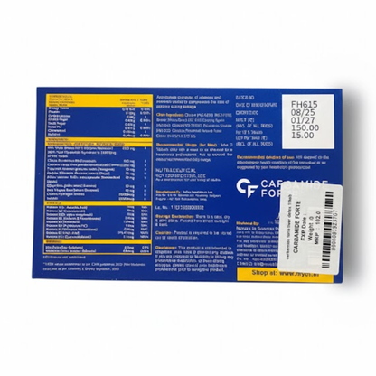 Detox | Liver Detox Milk Thistle Expract-800mg Multivatamin-Minerals-Herbs-Supports Liver Health &amp; Digestion Carbamide Forte-10 Tablets